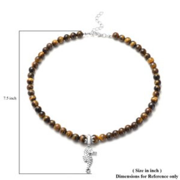 South African Tiger's Eye Matching Jewelry Set, Necklace/Bracelet/Ring NWT - Picture 13 of 16